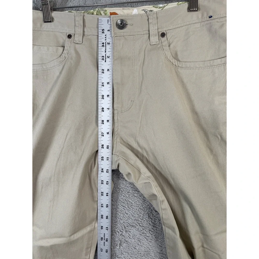 Tommy Bahama Mens 35x34 Beige Cotton Blend Straight Leg Chino Pants‎ Preppy - Picture 5 of 9